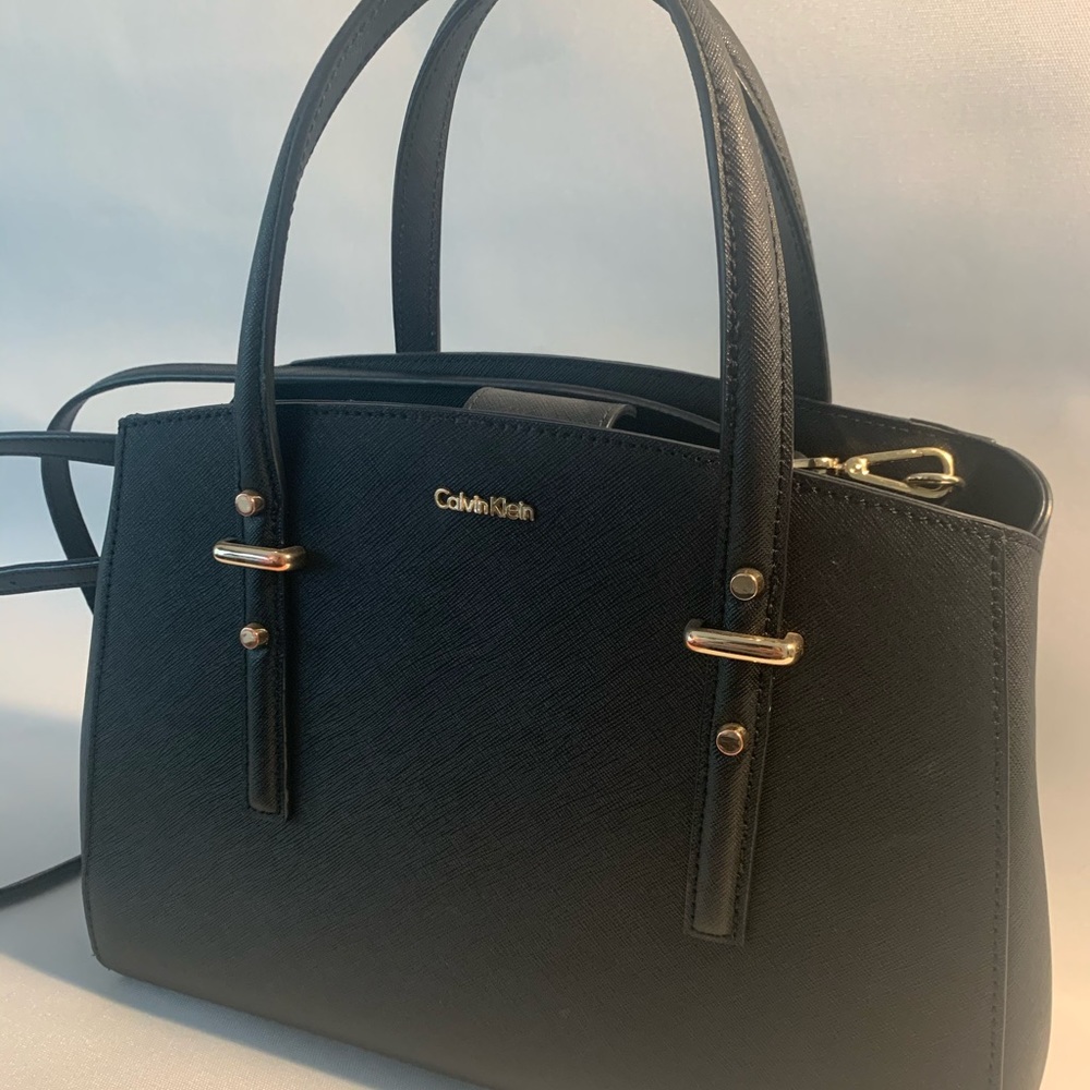 Calvin Klein Leather Satchel - Picture 4 of 4